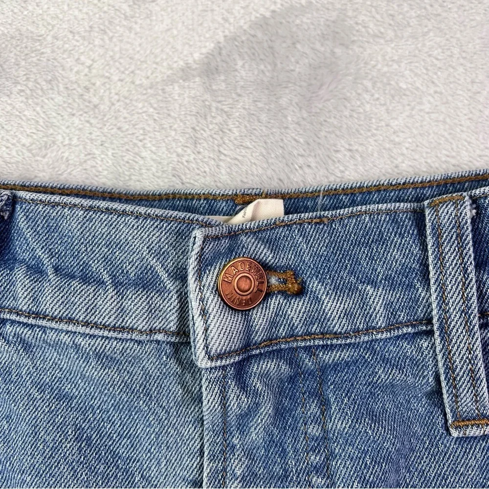 Madewell The Perfect Jean Shorts Size 31 Medium Wash Distressed Summer Casual Ba